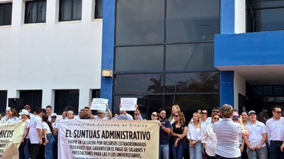 Reclaman falta de recursos a la UAS; sindicalizados advierten paro indefinido si no llega apoyo federal