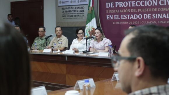 Sinaloa se declara listo para la temporada de lluvias con instalación del Puesto de Comando de Protección Civil