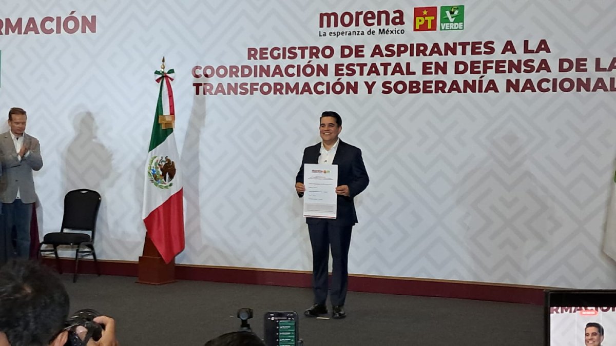 ricardo madrid se registra por la coordinacion de defensa de la 4t en sinaloa lugar