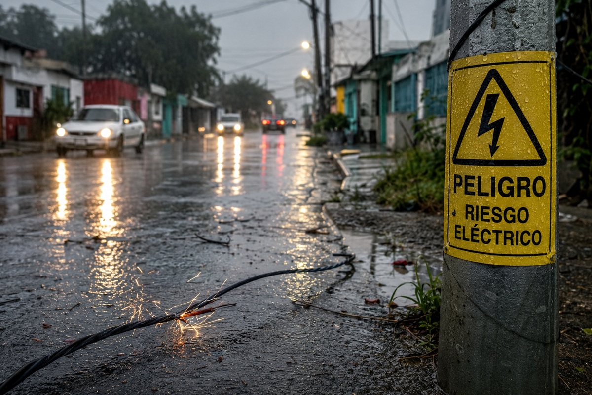 Riesgos eléctricos en temporada de lluvias