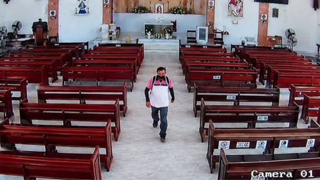 Robo de una bocina en iglesia de Los Mochis