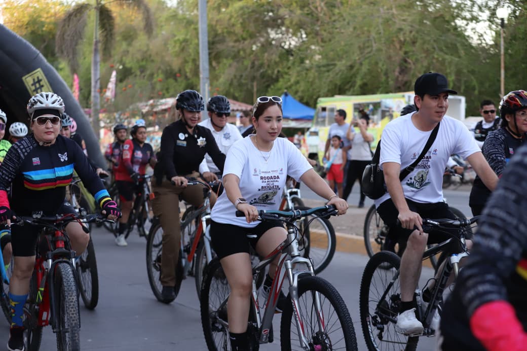Rodada por el Día Mundial de la Bicicleta en Guasave