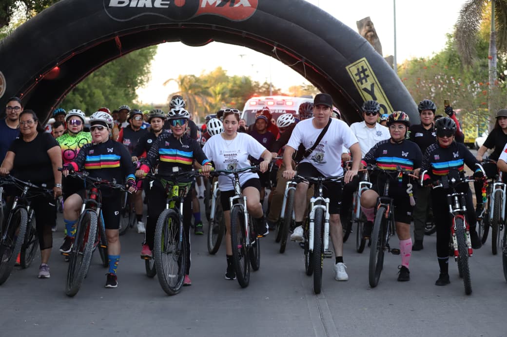 Rodada por el Día Mundial de la Bicicleta en Guasave