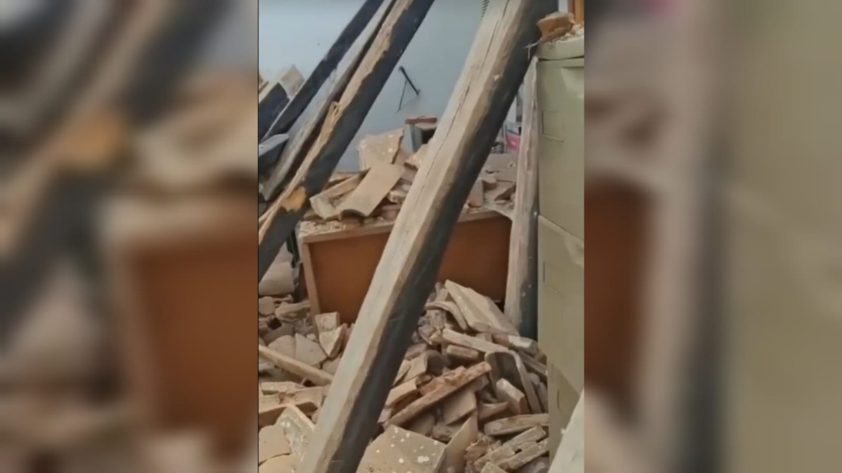 Tras sismo se cae techo de aula de Icatsin en San Ignacio