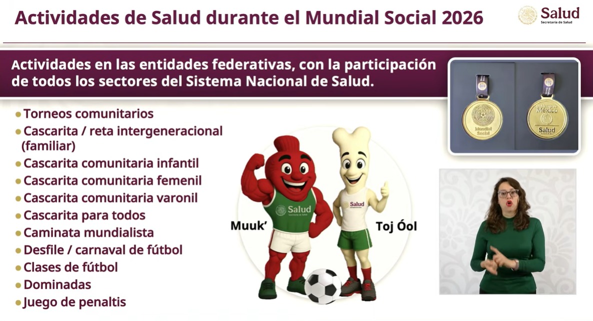 Información de la Secretaría de Salud para el Mundial 2026