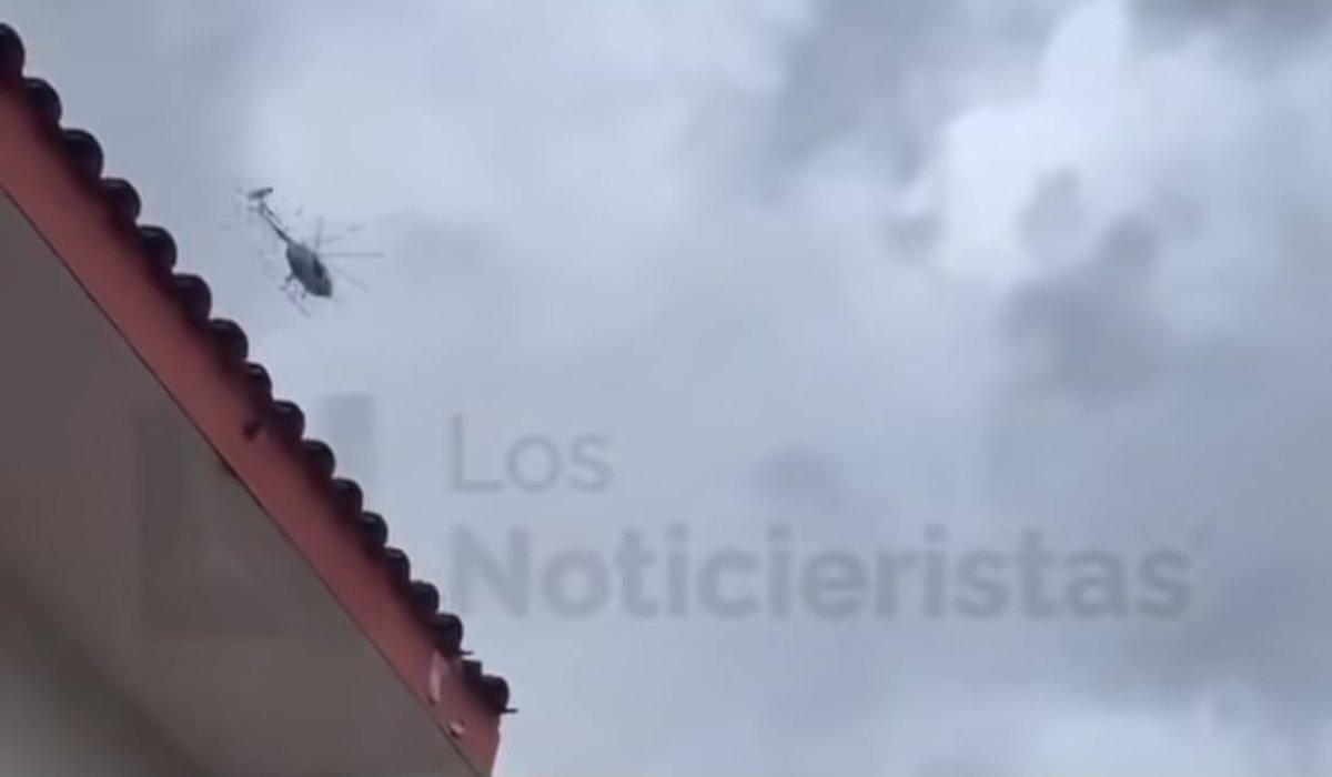 Sobrevuelo de helicóptero en Culiacán, Sinaloa