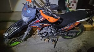 Moto con reporte de robo