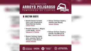 vialidades que se convierten en arroyos peligrosos durante las lluvias en culiacan oest