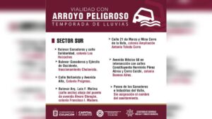vialidades que se convierten en arroyos peligrosos durante las lluvias en culiacan sur do