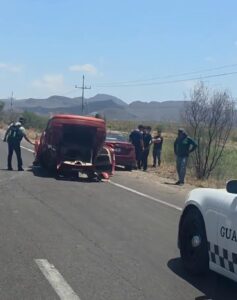 Volcadura en las inmediaciones del Poblado 6