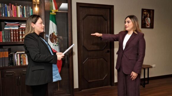 Brenda García Félix es la nueva secretaria de las Mujeres; gobernadora de Sinaloa le toma protesta
