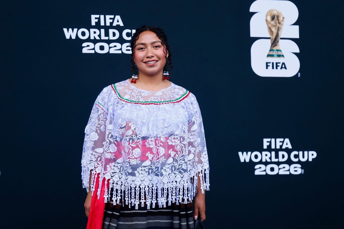 Yolett Cervantes en la inauguración del Mundial 2026