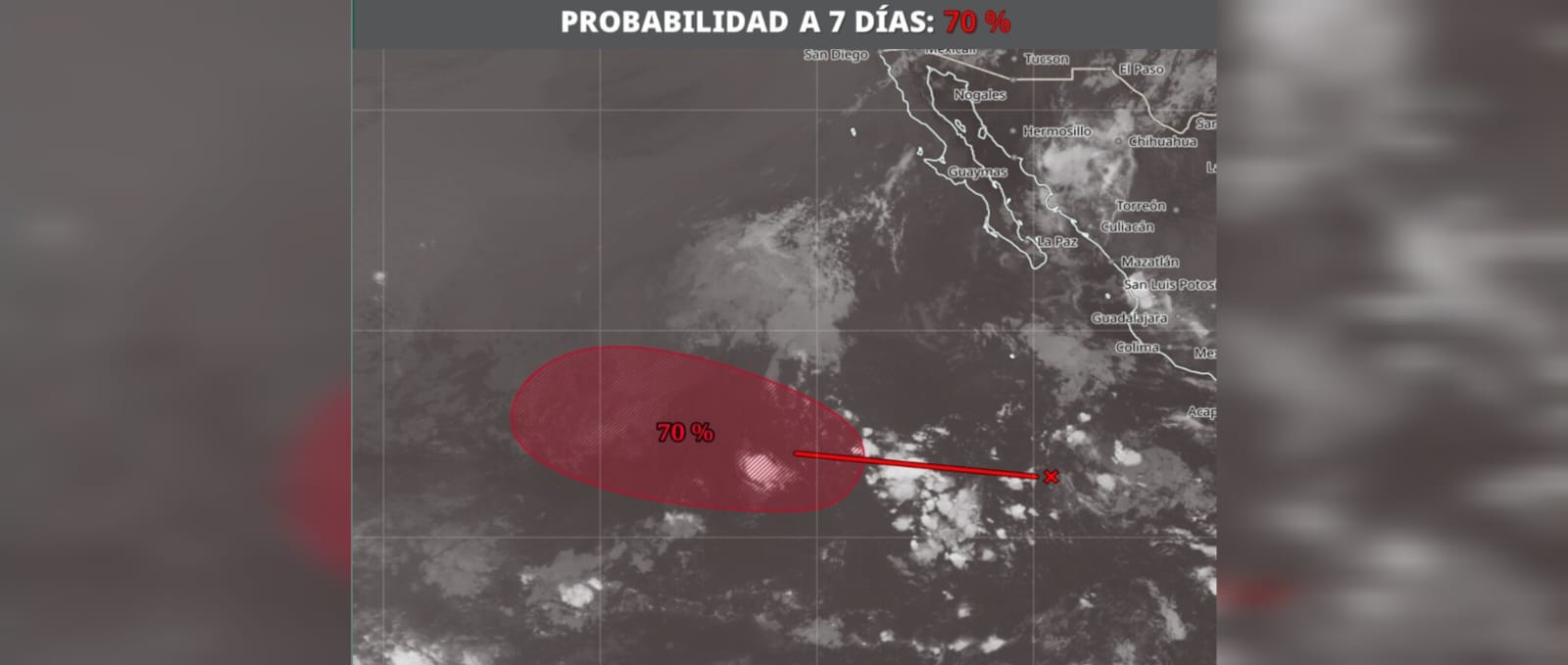 Zona de baja presión en BC