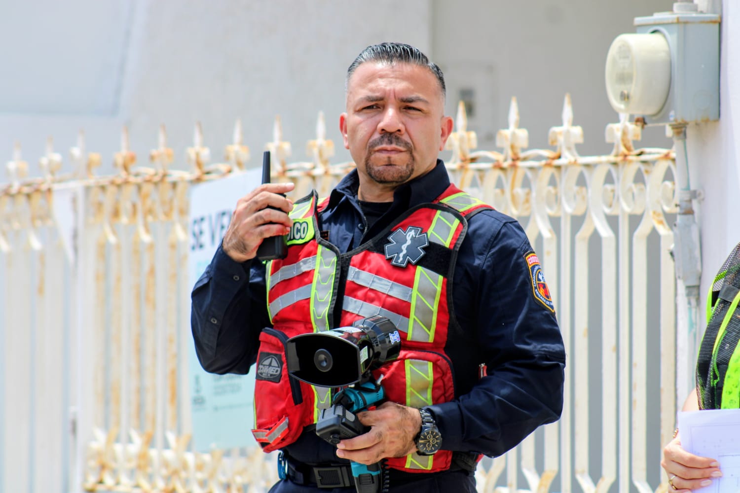 Así el simulacro de incendio en Torre Buks de Mazatlán, Sinaloa