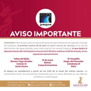 Aviso JUMAPAM