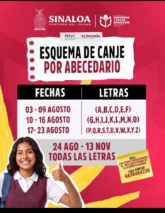 Canje de uniformes