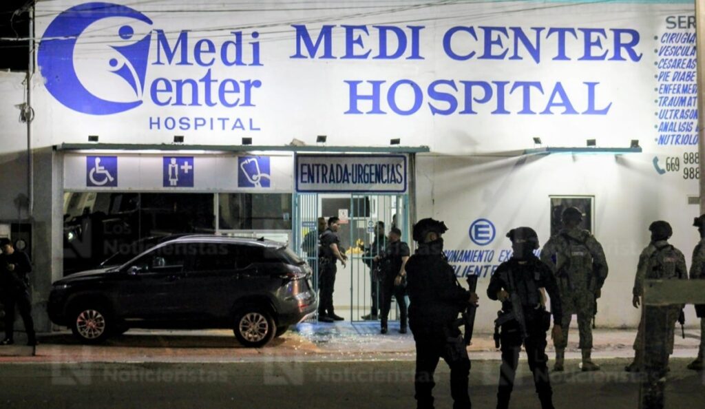 Clinica privada en Mazatlán donde se registró balacera