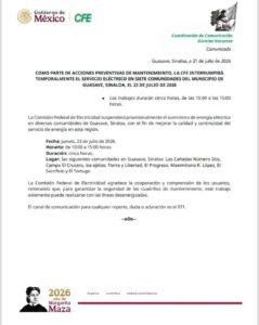 Comunicado de CFE