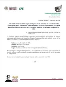 Comunicado de CFE para Costa Rica 4