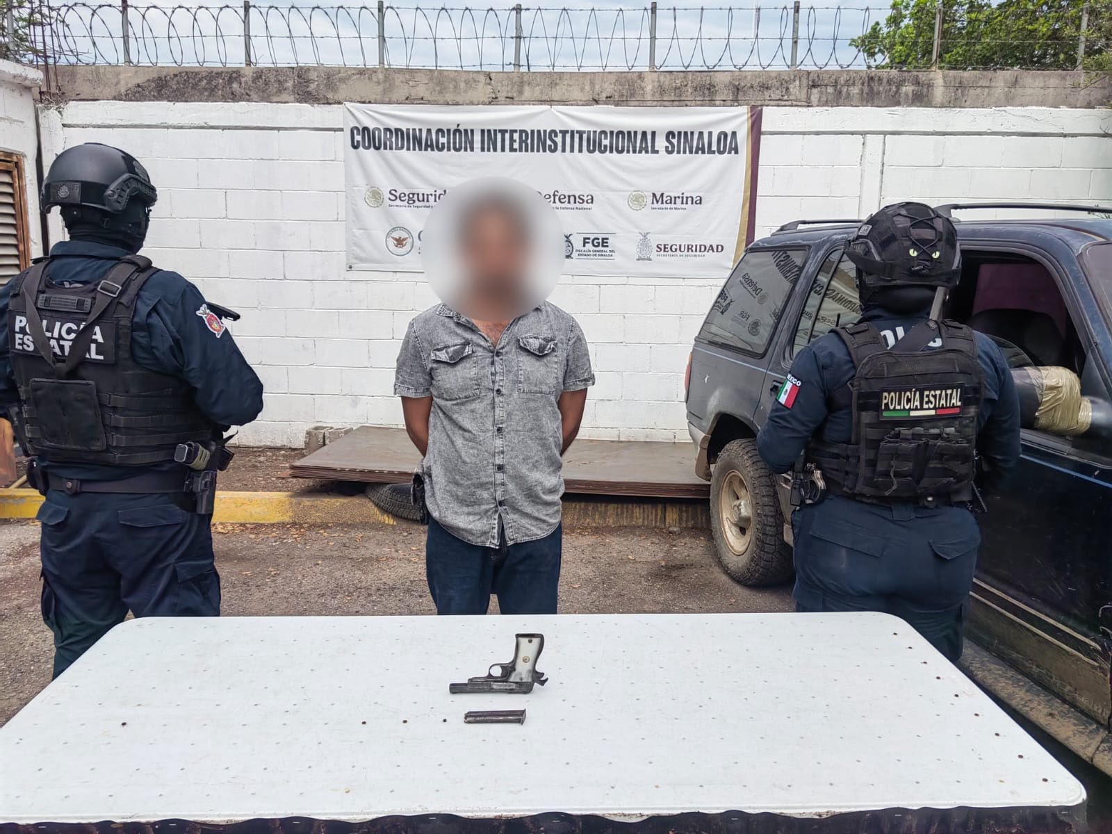 Detenido en Culiacán con armas