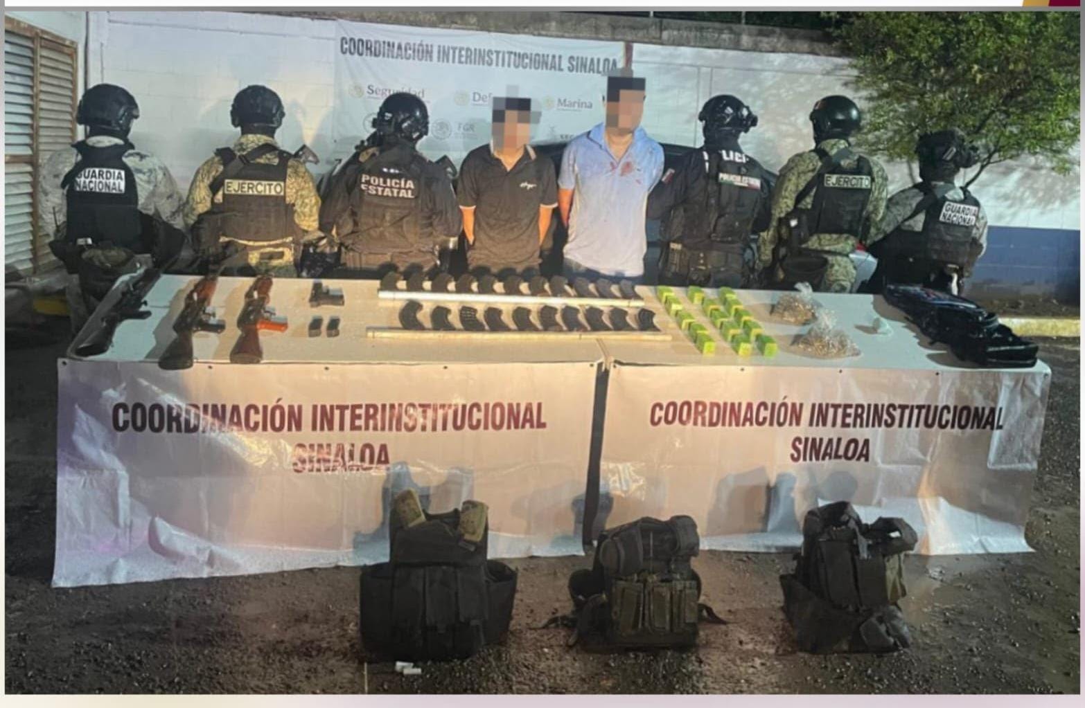 Detienen a tres personas en Culiacán