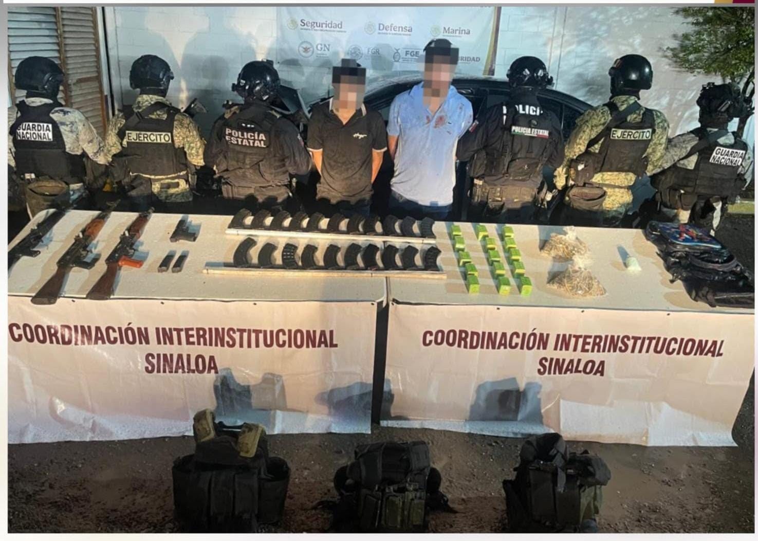 Detienen a tres personas en Culiacán