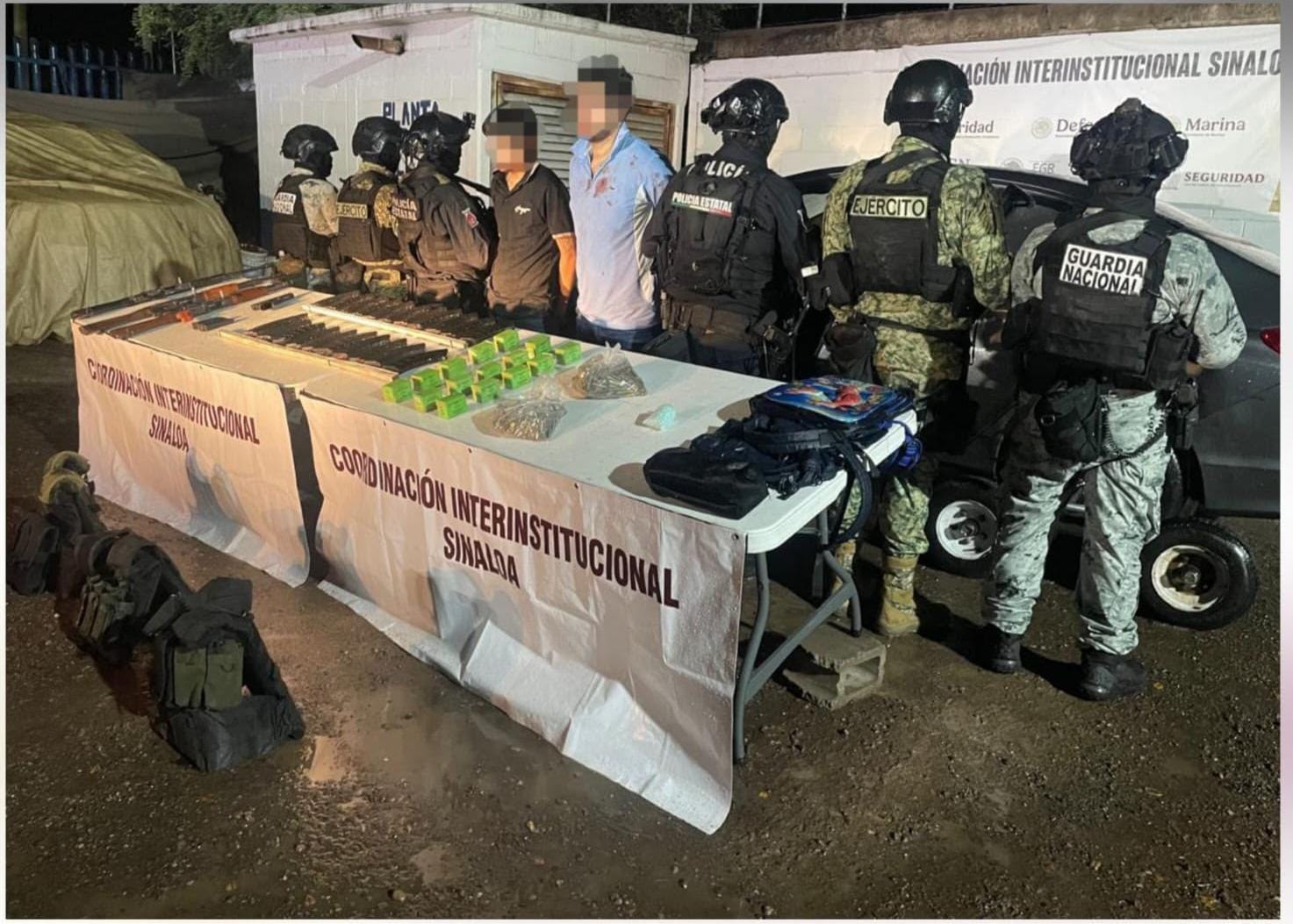Detienen a tres personas en Culiacán