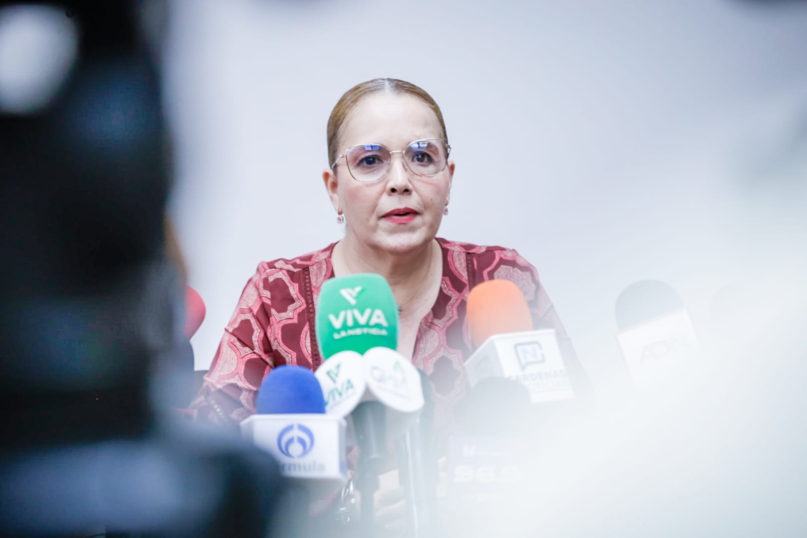 Diputada Ely Montoya en conferencia en el Congreso