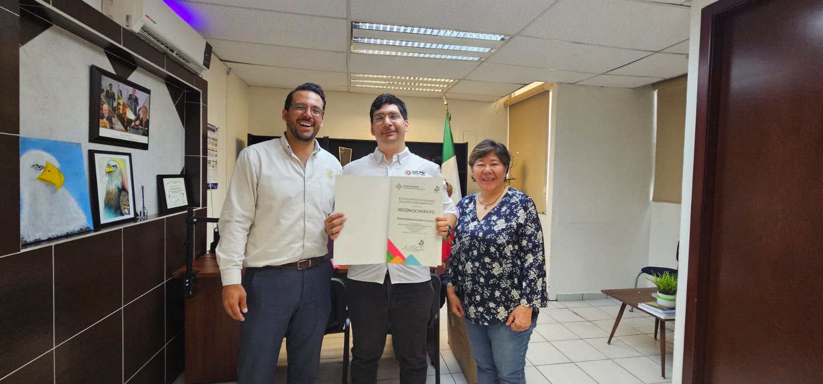 Dos egresados de la Facultad de Ingeniería de la UAS reciben el Premio CENEVAL al Desempeño de Excelencia EGEL