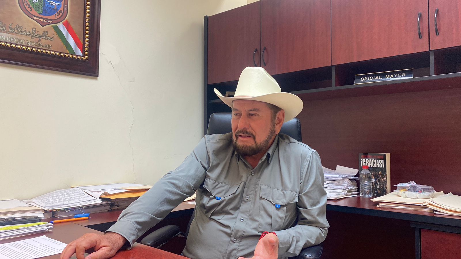 El oficial mayor en Guasave, Humberto Gálvez Bernal