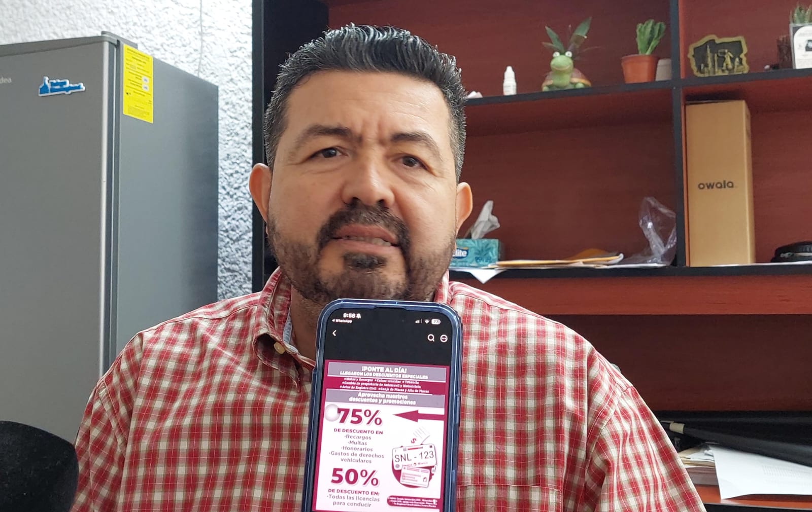 El recaudador de Rentas en Salvador Alvarado, Romeo Galinec Galindo Inzunza