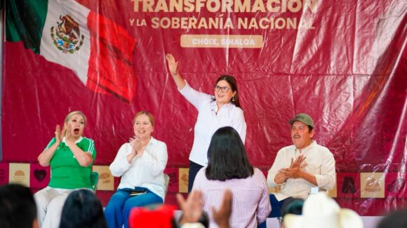 En Choix, recibe Imelda Castro el respaldo de la gente para coordinar la defensa de la 4T en Sinaloa