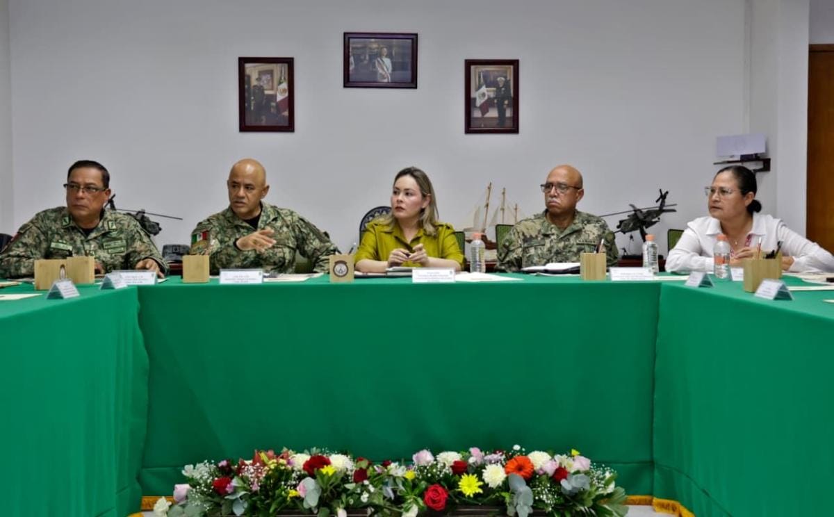 Encabeza la gobernadora Yeraldine Bonilla la Mesa de Seguridad en Mazatlán