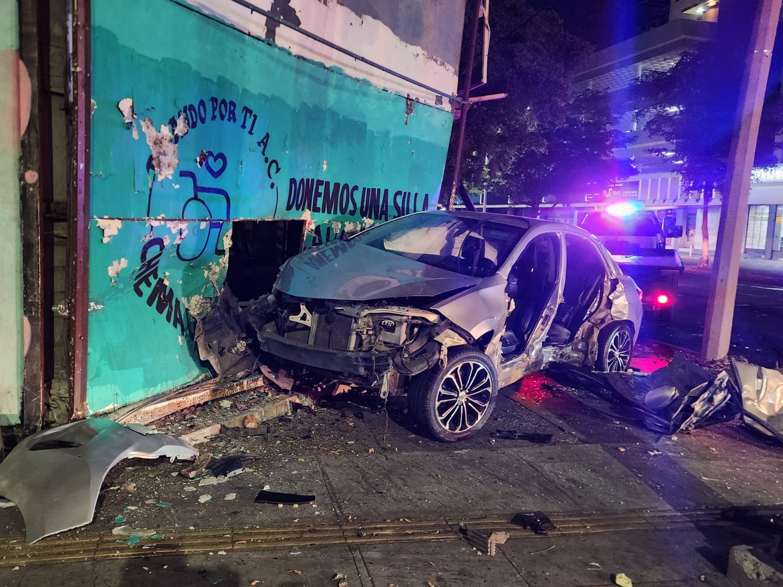 Fuerte choque en el centro de Culiacán