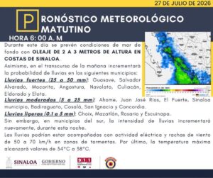 Fuertes lluvias en Sinaloa PC