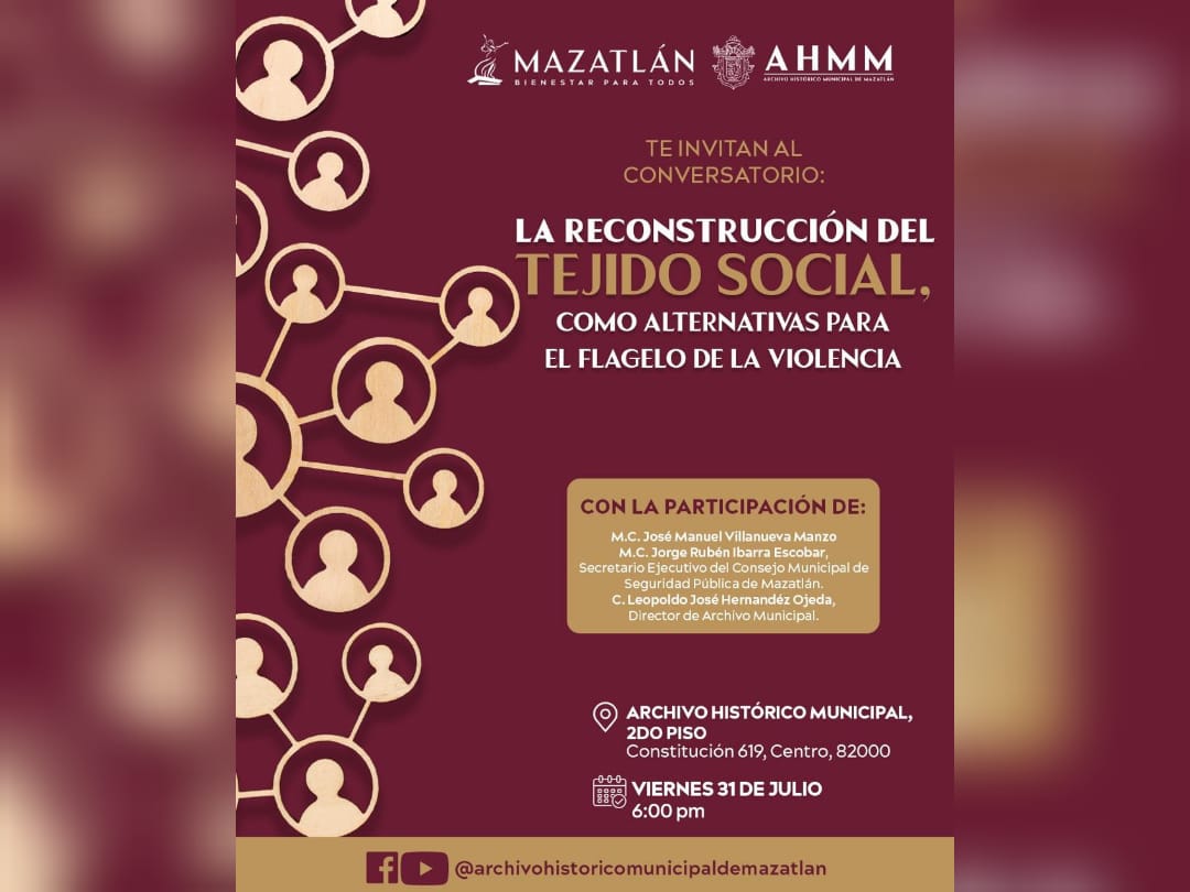 Mazatlán programa de reconstrucción del tejido social