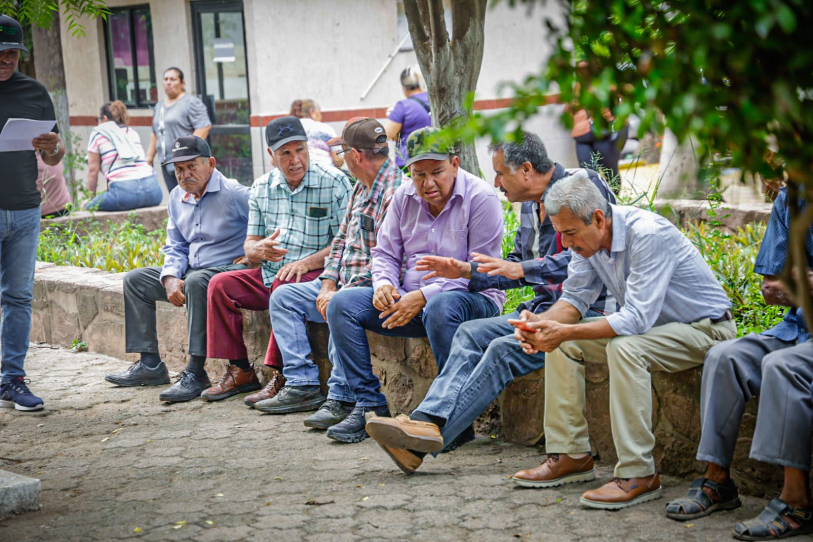 Planton de productores en Sader en Culiacán
