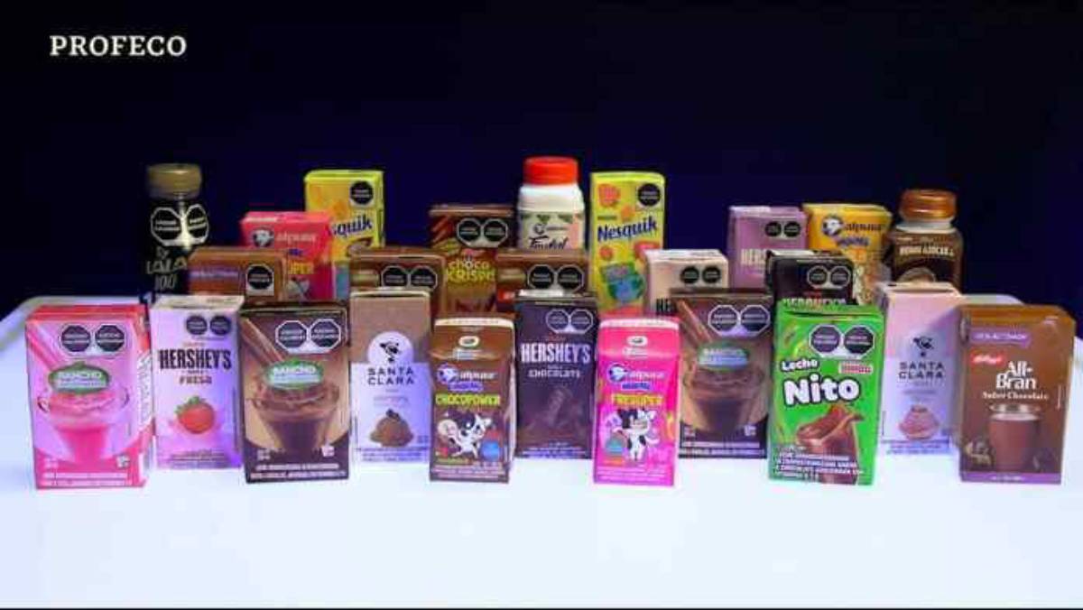 Profeco exhibe leches saborizadas que no son leche