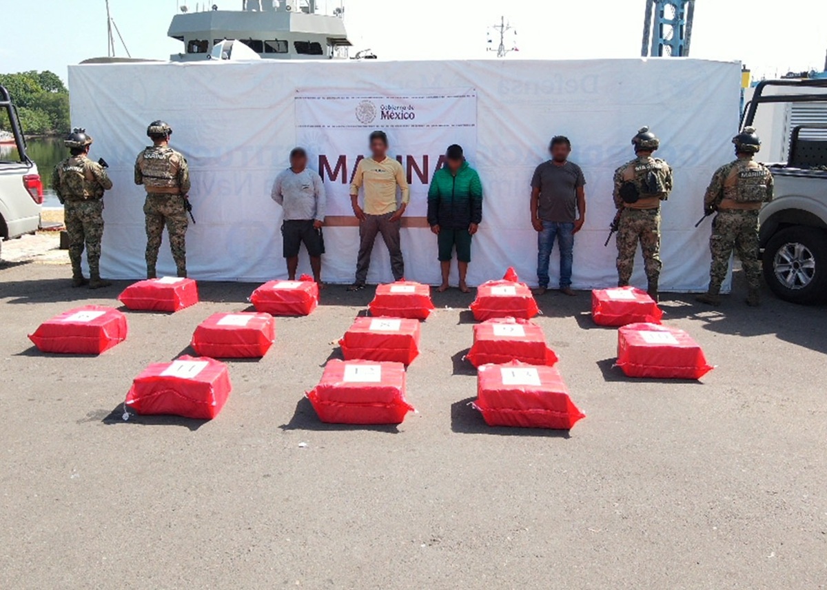 Secretaría de Marina asegura 1,2 toneladas de droga en Chiapas