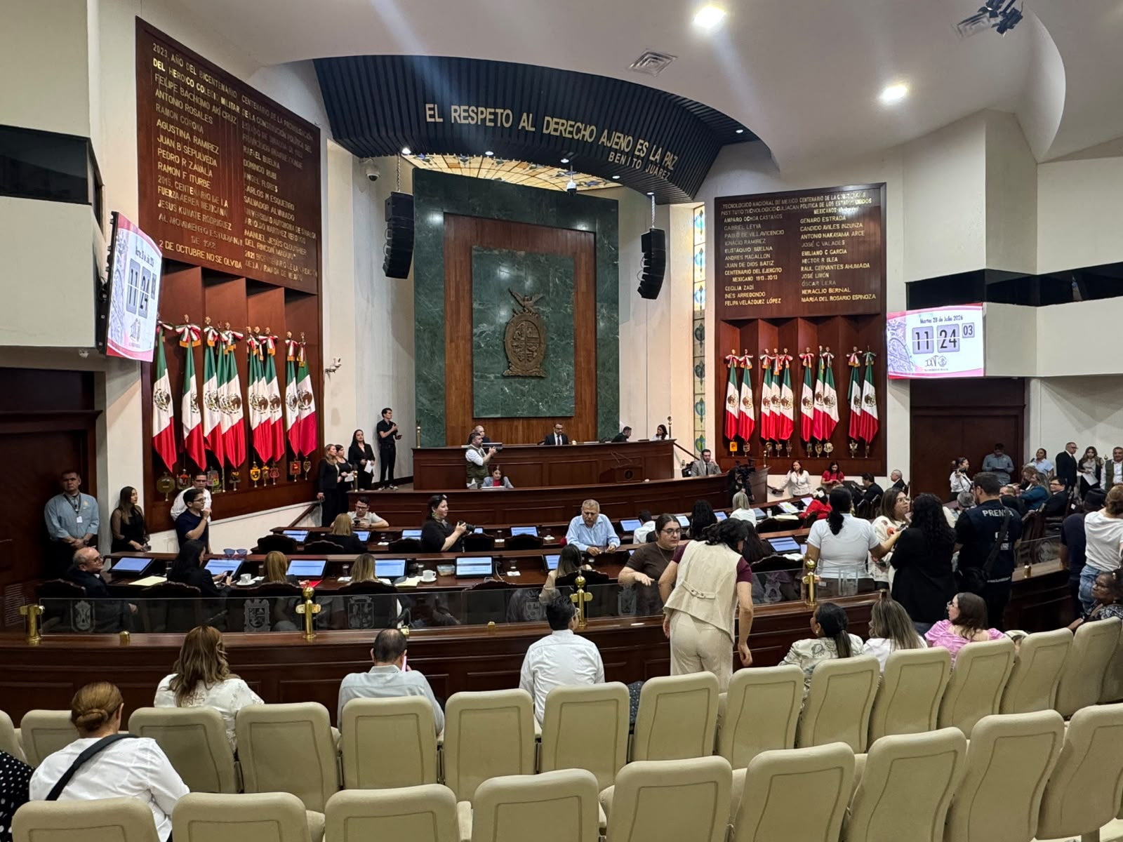 Sesión del Congreso en Sinaloa
