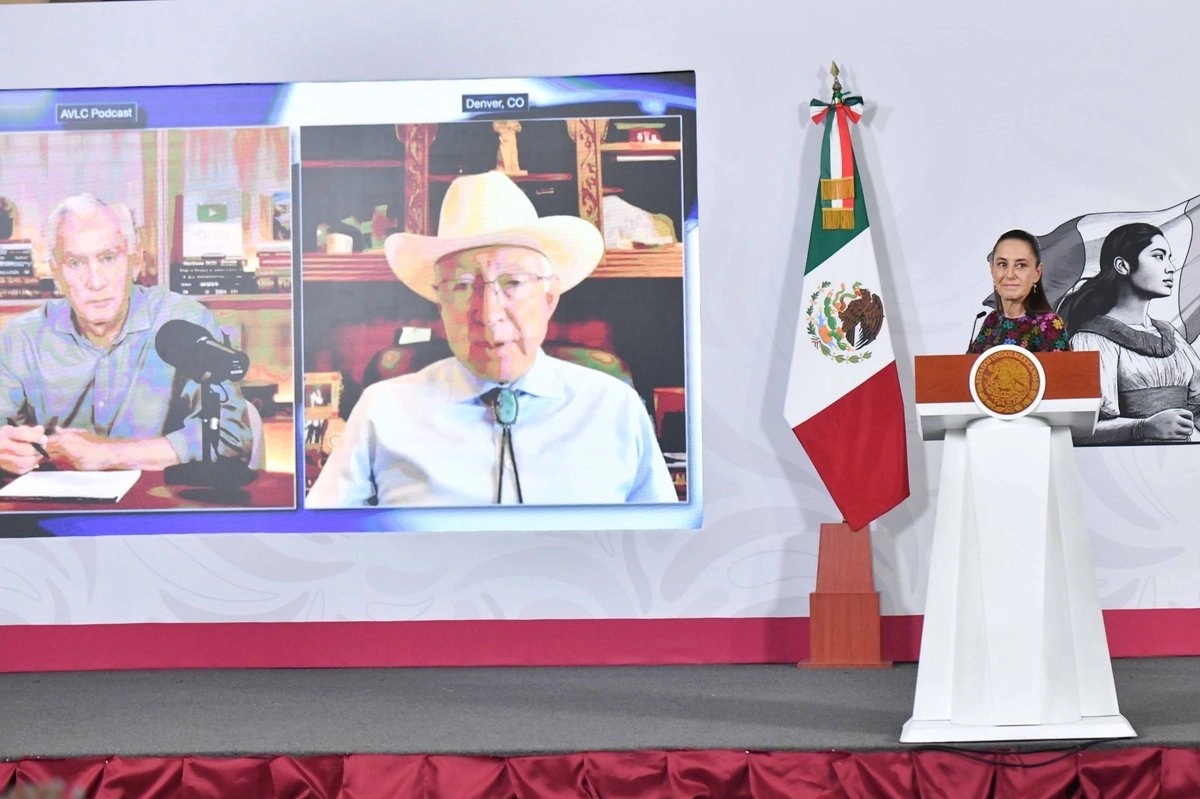 Sheinbaum asegura que Ken Salazar descartó cualquier vinculo con de AMLO con el Cártel de Sinaloa