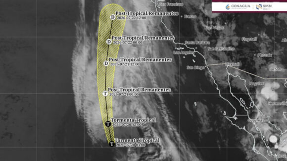 Huracanes 2026: Tormentas “Elida” y “Fausto” no representan riesgo; continuará el temporal de lluvias en México