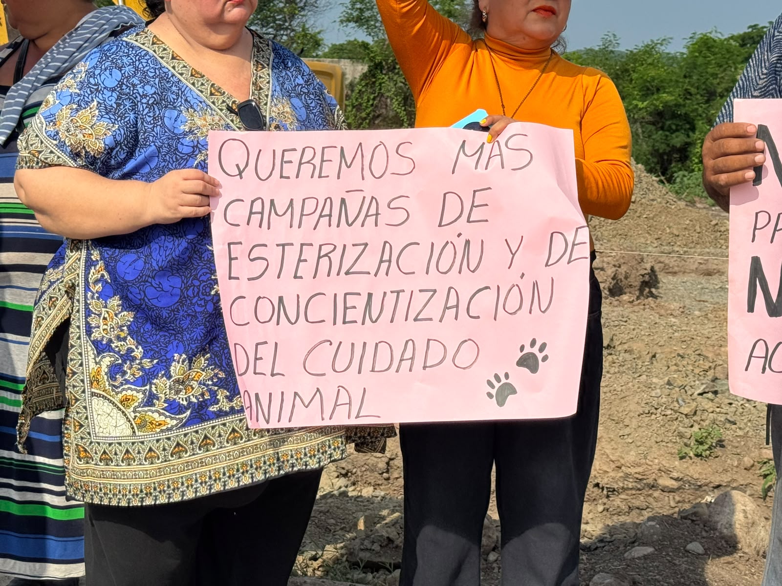 Vecinos de Hacienda Alameda, en Culiacán, se manifiestan contra construcción de Centro de Bienestar Animal