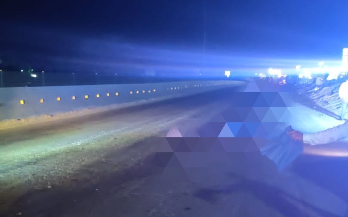 Atropellada en carretera de noche