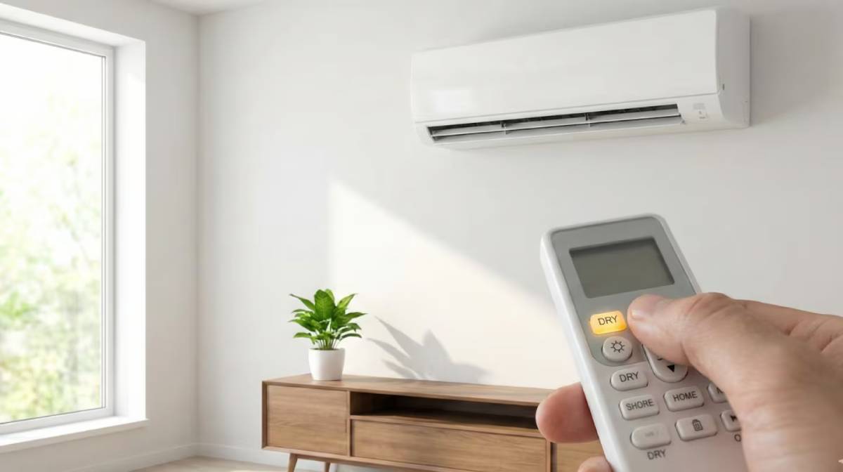 Aire acondicionado: usa el modo seco para ahorrar luz y sentirte más fresco