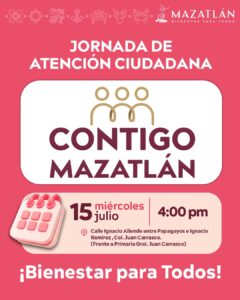 Anuncian jornada de "Contigo Mazatlán"