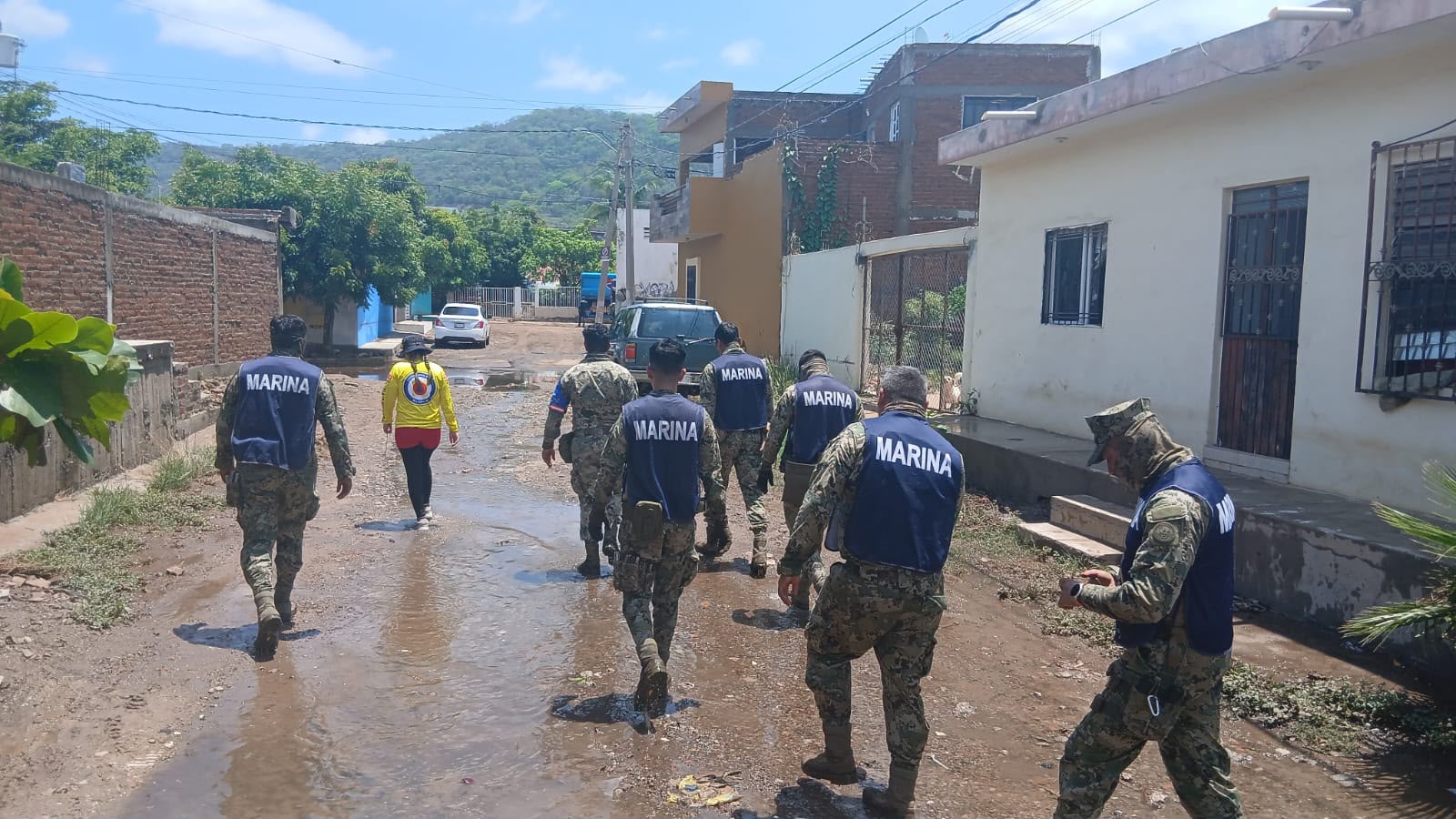 Aplican Plan Marina tras fuertes lluvias en Mazatlán