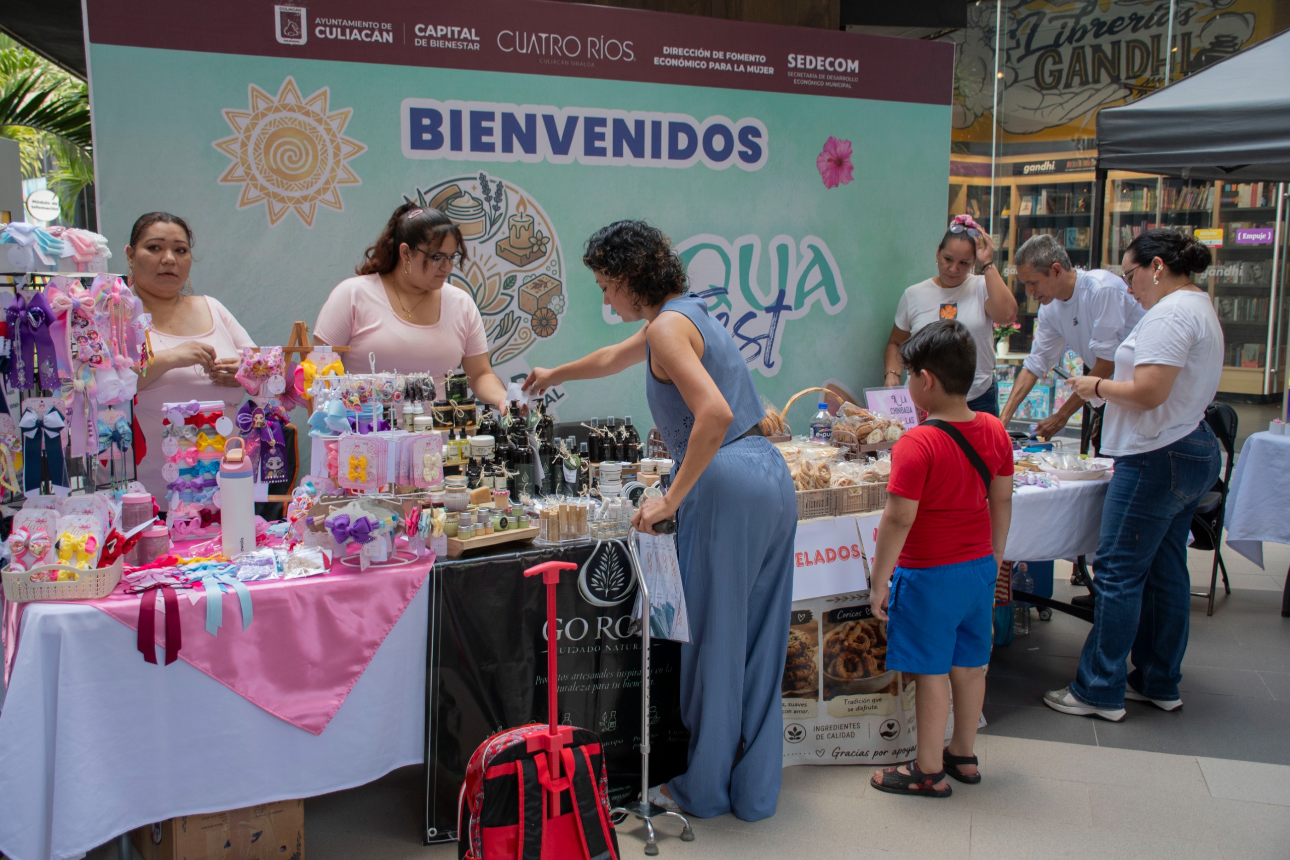 Aqua Fest y Bazar Bienestar Integral en Parque Las Riberas, Culiacán