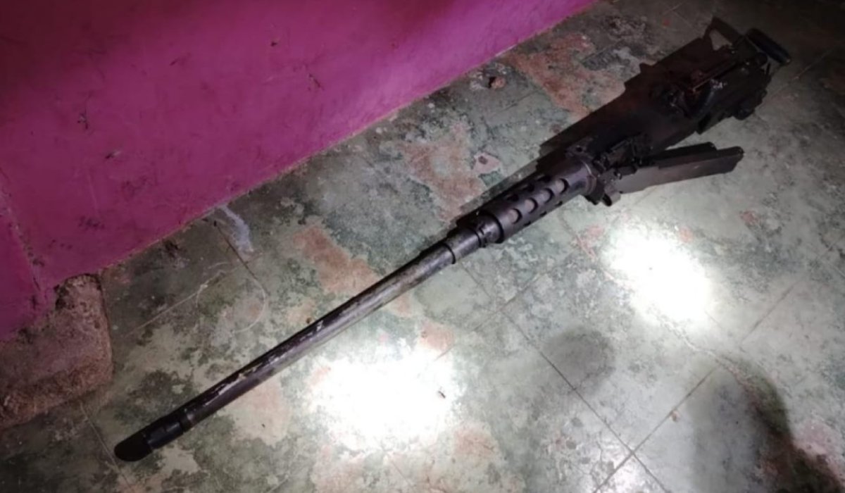 Arma asegurada en Concordia, Sin.