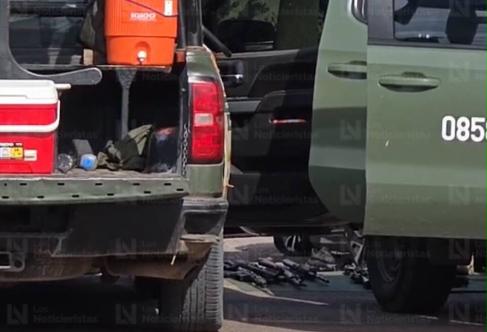 Armas tras persecución en sector Cedros de Culiacán